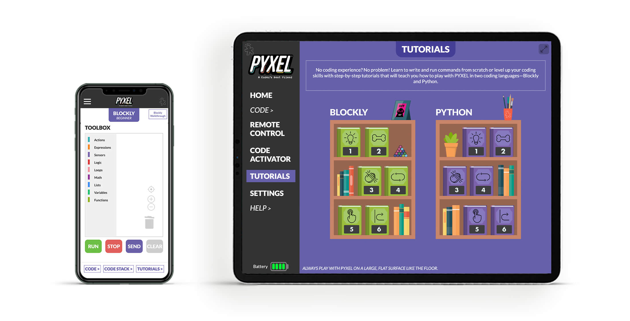 PYXEL UI phone tablet